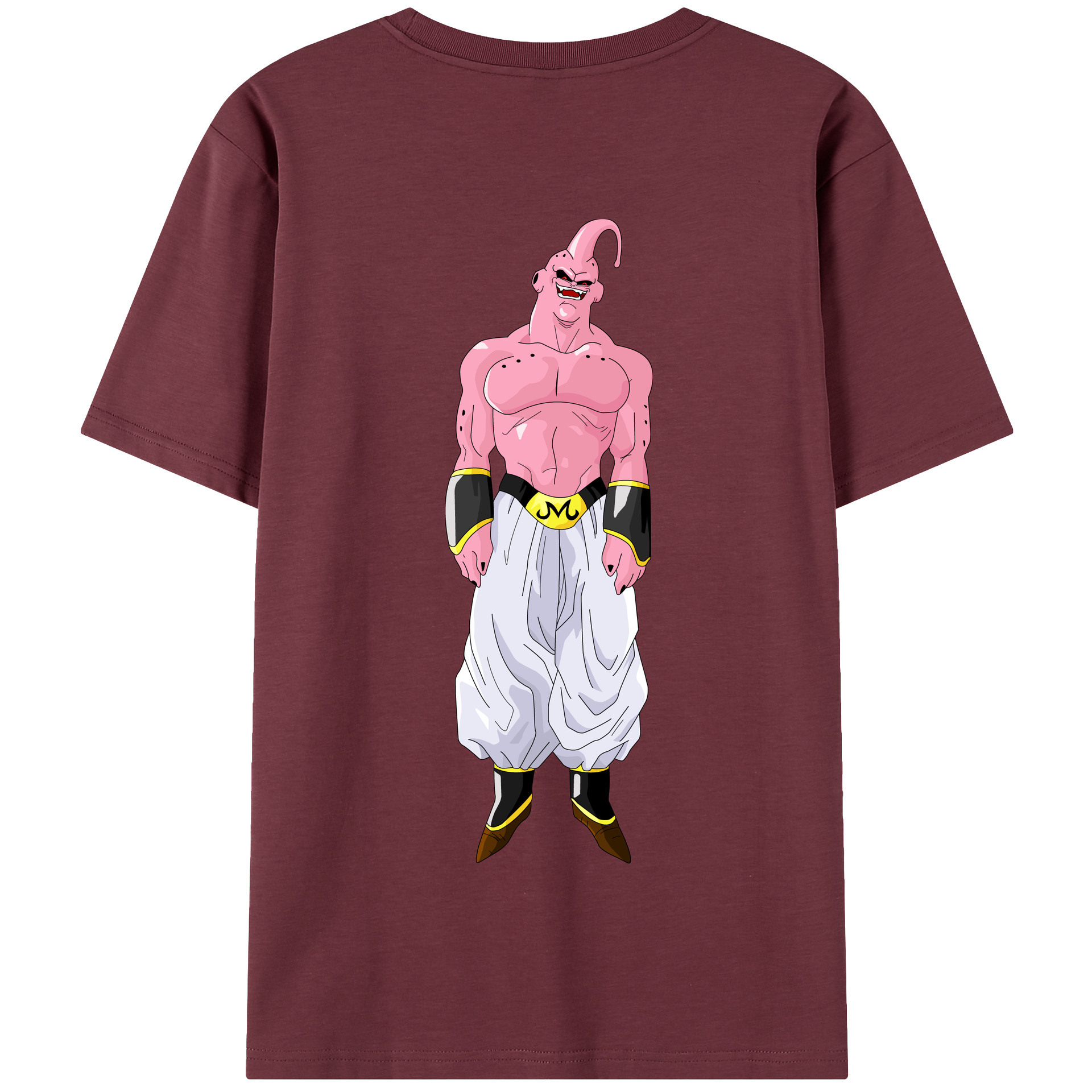 （画像用） ドラゴンボール 魔人ブウ DRAGON BALL Majin Buu 綿100％半袖Tシャツ（背面プリント）